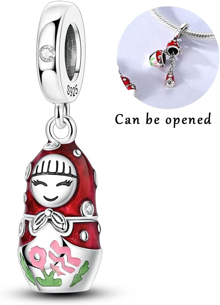 Hapour Store 925 Sterling Silver Charms for Bracelets Necklace European Jewelry Pendant Beads Charm for Women Mom - Image 1